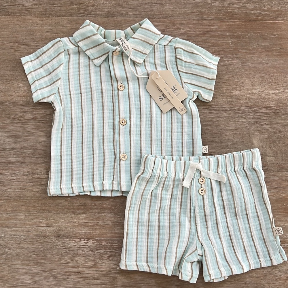 Snug Toddler Boy Stripe Resort Set 3T